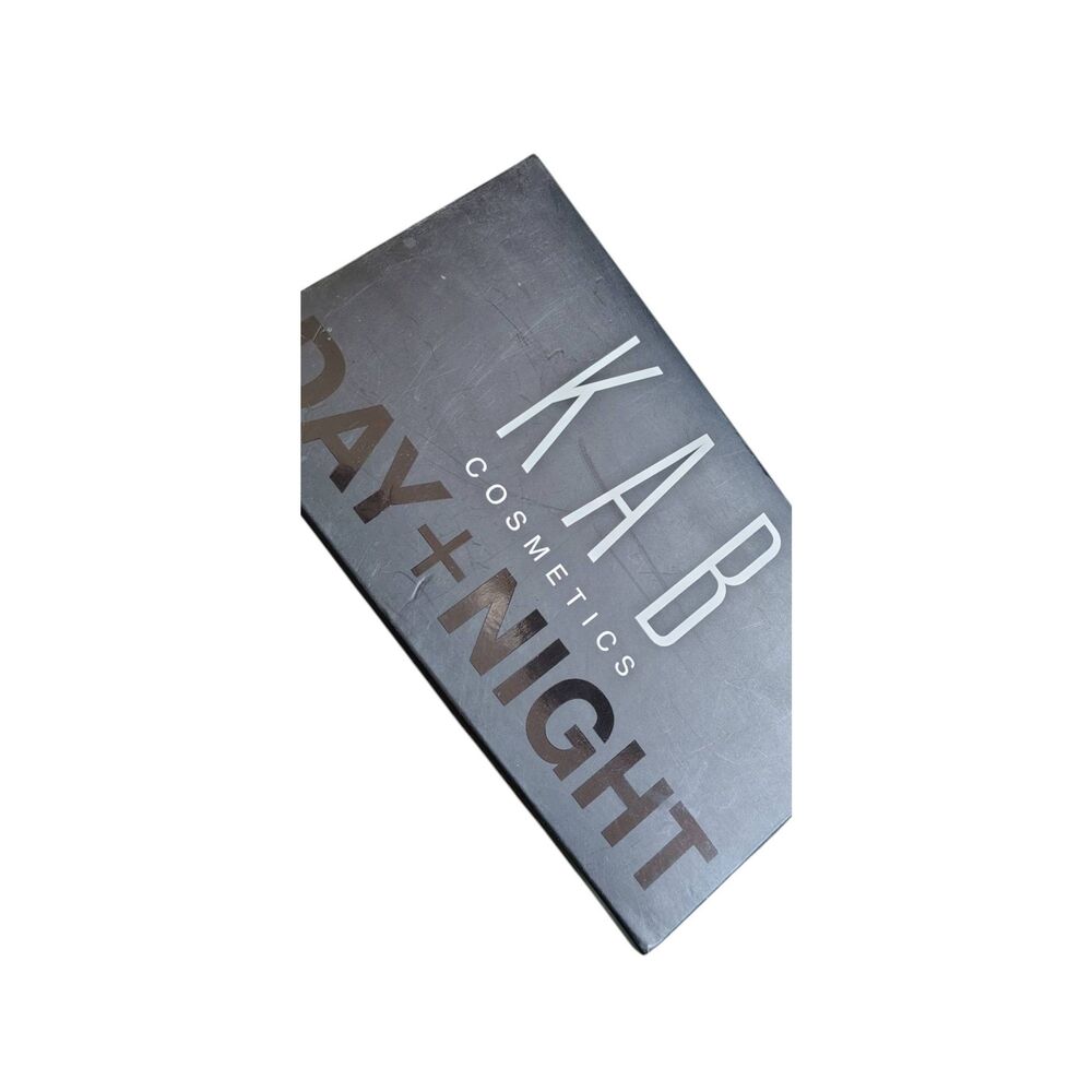 KAB Cosmetics Day + Night Eyeshadow Palette New In Box Warm Neutral Glam Makeup